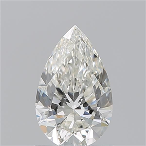 Picture of Natural Diamond 1.07 Carats, Pear with  Cut, I Color, VS2 Clarity and Certified by GIA