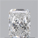 Natural Diamond 0.57 Carats, Radiant with  Cut, F Color, VS1 Clarity and Certified by GIA