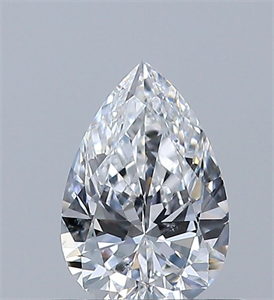Picture of Natural Diamond 0.50 Carats, Pear with  Cut, D Color, SI1 Clarity and Certified by GIA