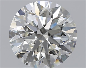 Picture of Natural Diamond 2.50 Carats, Round with Excellent Cut, I Color, VS1 Clarity and Certified by GIA