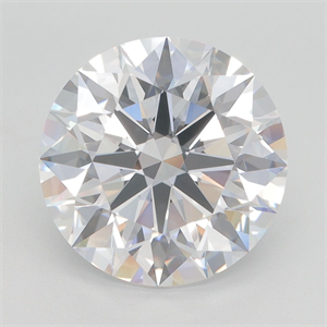 Picture of Lab Grown Diamond 5.36 Carats, Round with Excellent Cut, D Color, VVS2 Clarity and Certified by GIA
