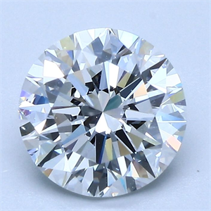 Foto Diamante Natural 1.90 quilates, Redondo , Color E, claridad VVS1 y certificado GIA de