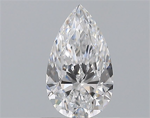 Picture of Natural Diamond 0.72 Carats, Pear with  Cut, D Color, VVS2 Clarity and Certified by GIA