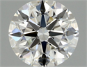 Natural Diamond 0.44 Carats, Round with Excellent Cut, H Color, IF Clarity and Certified by GIA
