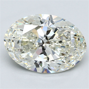 Picture of Natural Diamond 3.01 Carats, Oval with  Cut, J Color, VVS1 Clarity and Certified by GIA