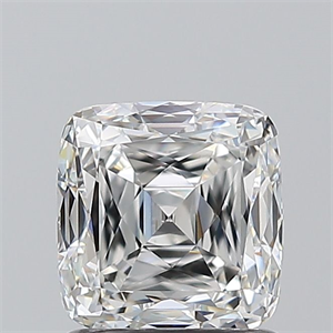 Foto Diamante Natural 1.25 quilates, Del cojín , Color F, claridad VS2 y certificado GIA de