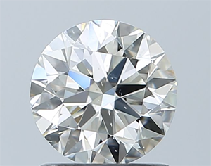 Picture of Natural Diamond 1.01 Carats, Round with Excellent Cut, I Color, SI1 Clarity and Certified by IGI
