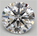Del inventario de diamantes de laboratorio, 3.69 quilates, Redondo , Color D, claridad IF y certificado GIA