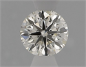 Natural Diamond 0.41 Carats, Round with Excellent Cut, K Color, SI1 Clarity and Certified by IGI