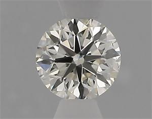 Picture of Natural Diamond 0.41 Carats, Round with Excellent Cut, K Color, SI1 Clarity and Certified by IGI