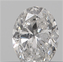 Natural Diamond 0.19 Carats, Oval with  Cut, F Color, SI2 Clarity and Certified by IGI