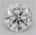 Natural Diamond 2.53 Carats, Round with Excellent Cut, J Color, SI2 Clarity and Certified by GIA