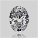 Natural Diamond 0.90 Carats, Oval with  Cut, D Color, SI2 Clarity and Certified by GIA