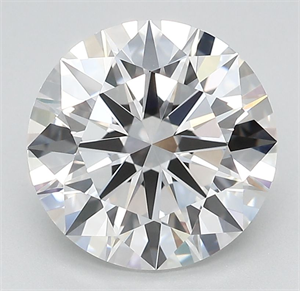 Picture of Lab Grown Diamond 1.07 Carats, Round with Ideal Cut, D Color, VVS1 Clarity and Certified by IGI