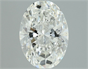 Natural Diamond 1.50 Carats, Oval with  Cut, H Color, SI2 Clarity and Certified by GIA