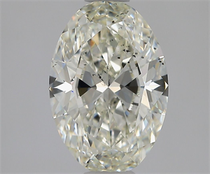 Picture of Natural Diamond 1.50 Carats, Oval with  Cut, K Color, SI2 Clarity and Certified by GIA