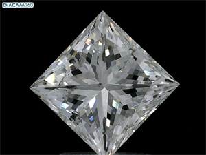 Foto Diamante Natural 2.11 quilates, Princesa , Color H, claridad SI1 y certificado GIA de