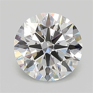 Picture of Lab Grown Diamond 1.08 Carats, Round with Ideal Cut, D Color, VVS2 Clarity and Certified by IGI