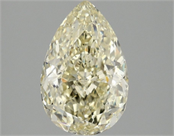 Picture of Lab Grown Diamond 2.03 Carats, Pear with  Cut, Fancy Yellow Color, VS2 Clarity and Certified by IGI