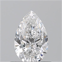 Natural Diamond 0.50 Carats, Pear with  Cut, E Color, VS2 Clarity and Certified by GIA