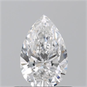 Natural Diamond 0.50 Carats, Pear with  Cut, E Color, VS2 Clarity and Certified by GIA