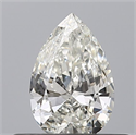 Natural Diamond 0.40 Carats, Pear with  Cut, I Color, VVS1 Clarity and Certified by GIA