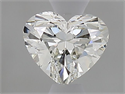 Natural Diamond 0.51 Carats, Heart with  Cut, H Color, VS1 Clarity and Certified by IGI