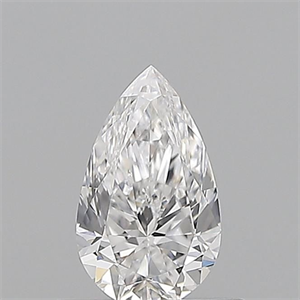 Picture of Natural Diamond 0.50 Carats, Pear with  Cut, D Color, VVS2 Clarity and Certified by GIA