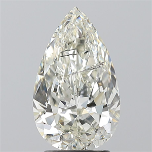 Foto Diamante Natural 2.50 quilates, De pera , Color J, claridad SI2 y certificado GIA de