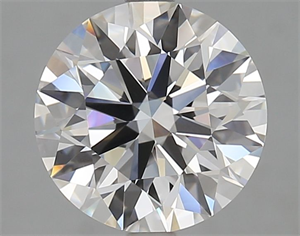 Picture of Lab Grown Diamond 2.93 Carats, Round with Excellent Cut, D Color, VVS1 Clarity and Certified by GIA