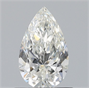 Natural Diamond 0.71 Carats, Pear with  Cut, I Color, VVS1 Clarity and Certified by GIA