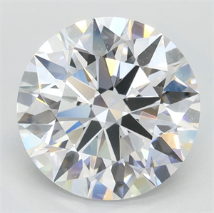 Picture of Lab Grown Diamond 3.24 Carats, Round with Ideal Cut, D Color, VVS1 Clarity and Certified by IGI