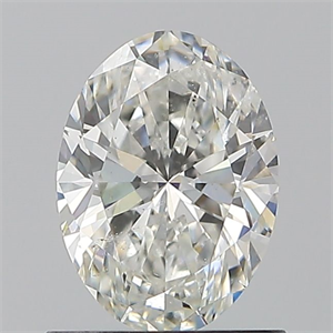 Foto Diamante Natural 0.90 quilates, Ovalado , Color H, claridad SI1 y certificado GIA de