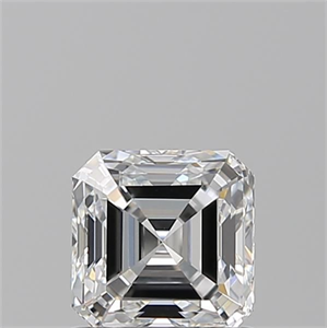 Foto Diamante Natural 0.90 quilates, Asscher , Color E, claridad VVS1 y certificado GIA de