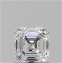 Natural Diamond 1.01 Carats, Asscher with  Cut, D Color, VS2 Clarity and Certified by GIA