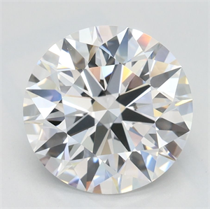 Picture of Lab Grown Diamond 2.46 Carats, Round with Ideal Cut, D Color, IF Clarity and Certified by IGI