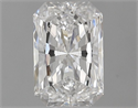 Natural Diamond 0.53 Carats, Radiant with  Cut, E Color, SI1 Clarity and Certified by GIA