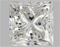 Natural Diamond 2.01 Carats, Princess with  Cut, I Color, VVS2 Clarity and Certified by GIA