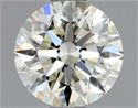 Natural Diamond 0.75 Carats, Round with Excellent Cut, K Color, VS2 Clarity and Certified by GIA
