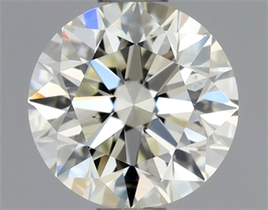 Picture of Natural Diamond 0.75 Carats, Round with Excellent Cut, K Color, VS2 Clarity and Certified by GIA