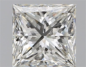 Picture of Natural Diamond 1.60 Carats, Princess with  Cut, H Color, SI2 Clarity and Certified by GIA