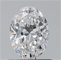 Natural Diamond 0.76 Carats, Oval with  Cut, D Color, VS2 Clarity and Certified by GIA
