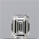 Natural Diamond 0.23 Carats, Emerald with  Cut, G Color, IF Clarity and Certified by GIA