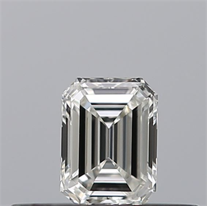 Picture of Natural Diamond 0.23 Carats, Emerald with  Cut, G Color, IF Clarity and Certified by GIA