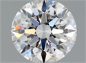 Natural Diamond 0.72 Carats, Round with Excellent Cut, D Color, VVS1 Clarity and Certified by GIA