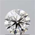 Natural Diamond 0.91 Carats, Round with Very Good Cut, I Color, VVS1 Clarity and Certified by GIA