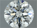 Natural Diamond 0.90 Carats, Round with Excellent Cut, I Color, VS1 Clarity and Certified by IGI