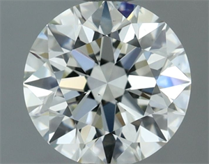 Picture of Natural Diamond 0.90 Carats, Round with Excellent Cut, I Color, VS1 Clarity and Certified by IGI