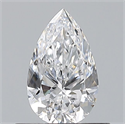 Natural Diamond 0.50 Carats, Pear with  Cut, D Color, VS1 Clarity and Certified by GIA