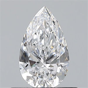 Picture of Natural Diamond 0.50 Carats, Pear with  Cut, D Color, VS1 Clarity and Certified by GIA